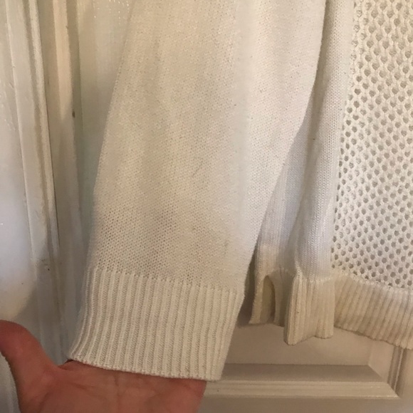 Apt 9 White Open Knit Sweater - Picture 2 of 5